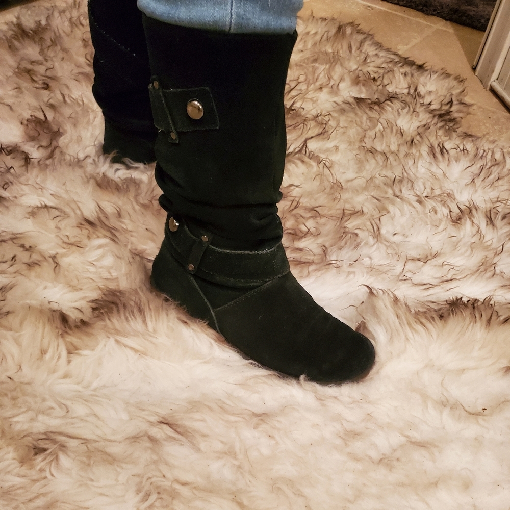 Black Suede Boots sz 8.5 by Canyon River Blues